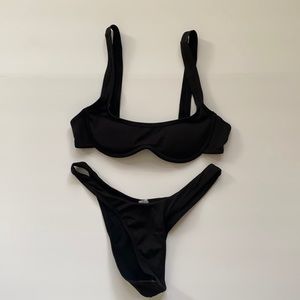 Underwire High Cut Bikini Swimsuit
